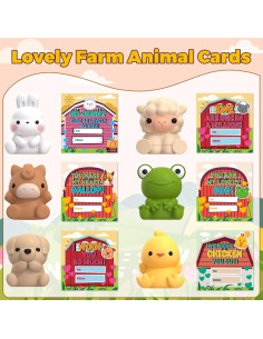 Paquete de 24 títeres de dedo AuroTops con tarjetas San Valentín 2