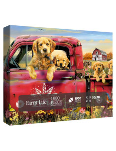 Rompecabezas de Perros de Granja Larkipuzz 1000 Piezas