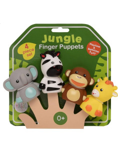 Títeres de Dedo Animales Selva Rashti Juego 4 Piezas 2