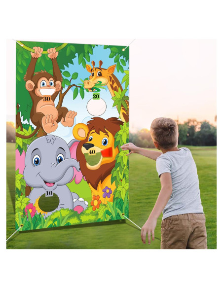 Juego de Lanzamiento de Bolsas de Frijoles iPartycool Safari