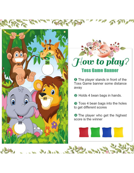 Juego de Lanzamiento de Bolsas de Frijoles iPartycool Safari