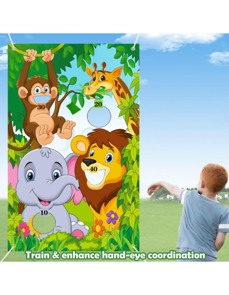 Juego de Lanzamiento de Bolsas de Frijoles iPartycool Safari