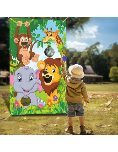 Juego de Lanzamiento de Bolsas de Frijoles iPartycool Safari