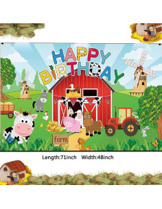 Decoración de Globos de Fiesta de Animales de Granja DUNSACE 2