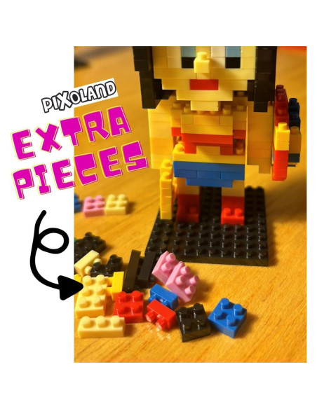 Mini Bloques de Construcción PIXOLAND Tortuga 127 Piezas Mini Bloques de Construcción PIXOLAND Tortuga 127 Piezas