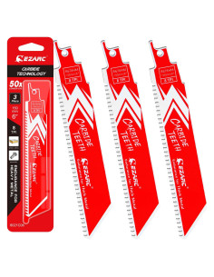 Hoja de Sierra Recíproca EZARC R678HM Carburo 15.24 cm 8TPI 3-Pack