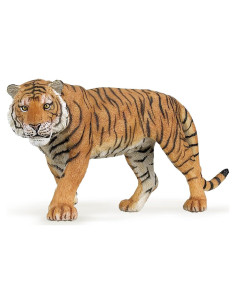 Figura de Tigre Papo 15.6x4.29x6.8cm Pintada a Mano