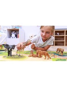 Figura de Tigre Papo 15.6x4.29x6.8cm Pintada a Mano 2