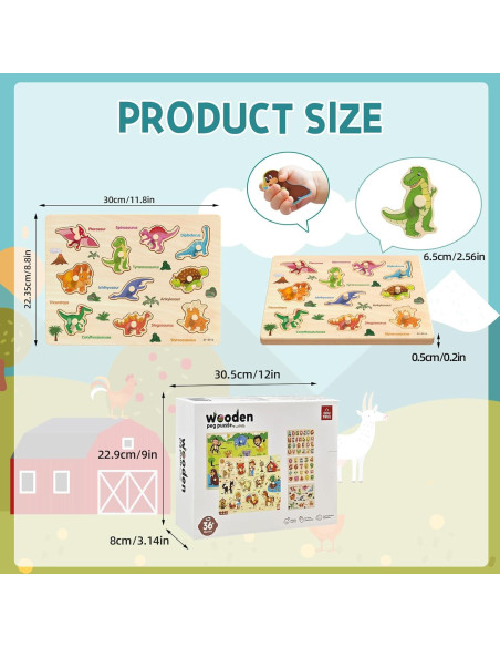 Rompecabezas de Clavos de Madera Edutree 5 Piezas Montessori Rompecabezas de Clavos de Madera Edutree 5 Piezas Montessori