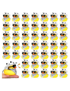 Set 36 Patitos de Goma Sosation Vaquero con Accesorios