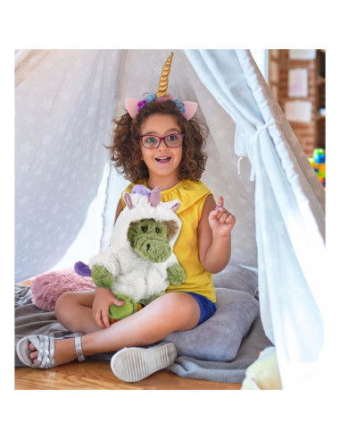 DolliBu Peluche Cocodrilo Unicornio 20cm Suave y Personalizable