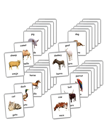 Tarjetas Flash Bilingües LifeLoLo Animales de Granja 27 Tarjetas Tarjetas Flash Bilingües LifeLoLo Animales de Granja 27 Tarjetas