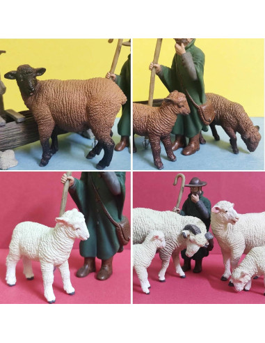 Figuras de Animales de Granja Toymany 16PCS Cerdo y Oveja