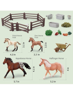 Juguetes de Caballo PREBOX - Figuras de Granja 0.60 kg 2