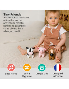 Sonajero de Peluche Pequeños Grandes Amigos Emma La Vaca 2