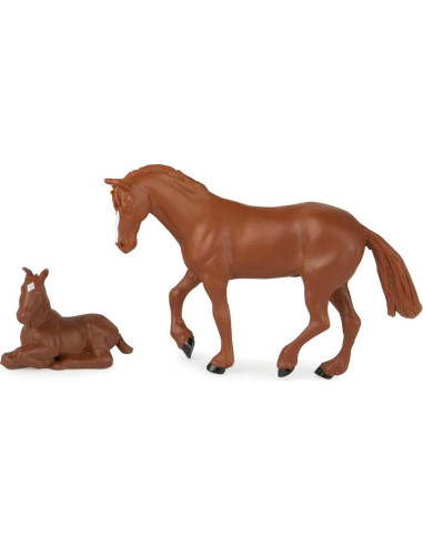 Camión Pickup Verde TOMY 1/32 con Remolque y Figuras