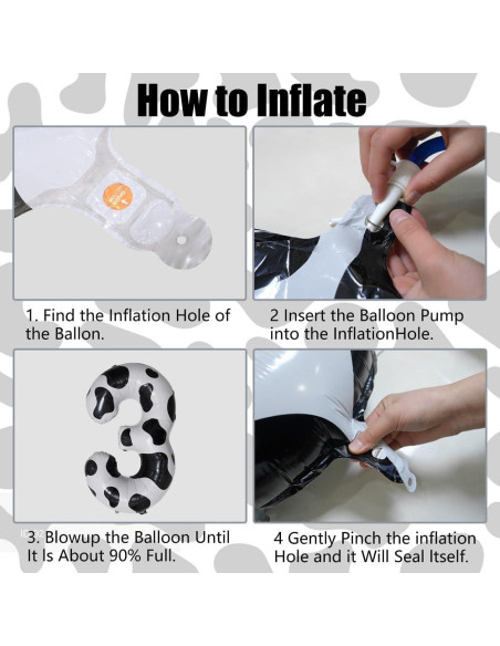 Globo de Número 101,6 cm Vaca Mylar MAILITOTO Fiesta Cumpleaños