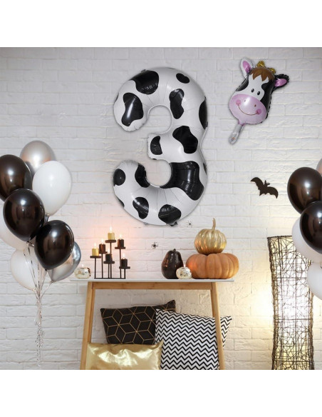 Globo de Número 101,6 cm Vaca Mylar MAILITOTO Fiesta Cumpleaños