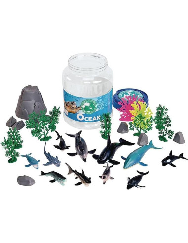Juego de Cubos de Animales Discount School Supply - 126 Piezas