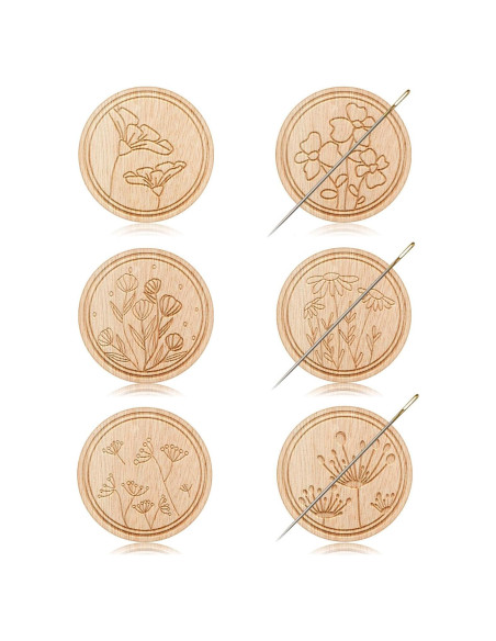 Juego de 6 Imán para Agujas TXIN - Guardadores Magnéticos Florales