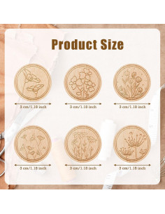 Juego de 6 Imán para Agujas TXIN - Guardadores Magnéticos Florales 2