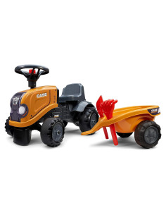 Tractor Case CE con Remolque y Pala, Juguete para Niños
