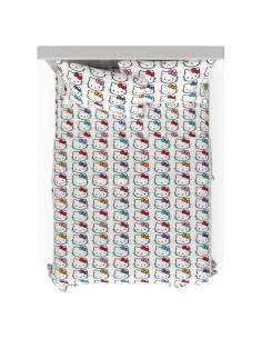 Juego de Sábanas Hello Kitty Franco 4 Piezas Microfibra Queen