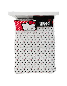 Juego de Sábanas Hello Kitty Franco 4 Piezas Microfibra