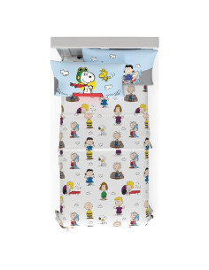 Juego de Sábanas Peanuts Snoopy 3 Piezas Microfibra Individual