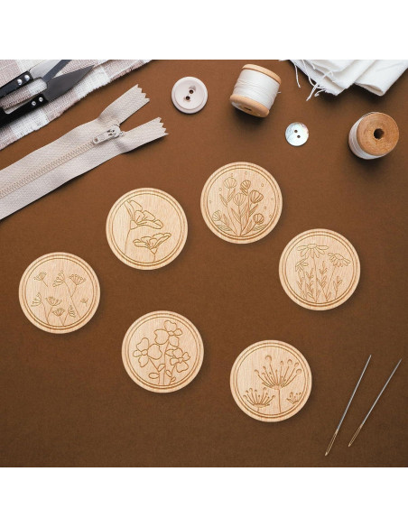 Juego de 6 Imán para Agujas TXIN - Guardadores Magnéticos Florales