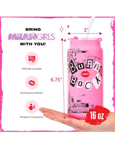 Vasos de Cristal Dragon Glassware Mean Girls 20 oz Set 2 2