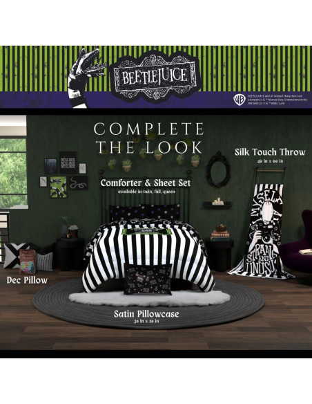 Funda de Almohada Satén Beetlejuice 50x76 cm Franco