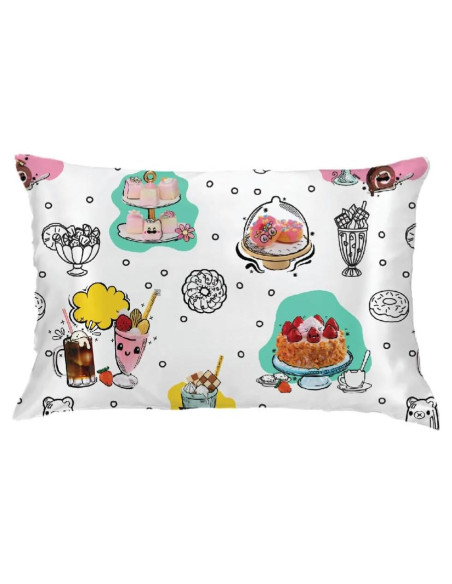 Funda de Almohada Satén Franco Miniverse Postres 50x76 cm Funda de Almohada Satén Franco Miniverse Postres 50x76 cm