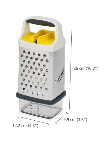 Rallador de Caja Joseph Joseph 4 Cuchillas Acero Inoxidable
