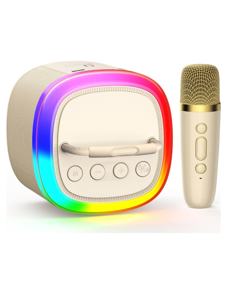 Mini Máquina de Karaoke HWWR D17 Bluetooth para Niños 3-12 Años