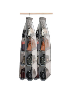 Organizador de Bolsos Colgante Zebricolo 2 Paquetes Gris