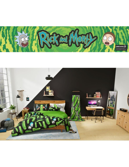Juego de Cama 7 Piezas Franco Rick & Morty Reina