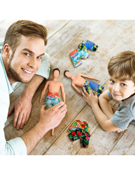 Bencailor 6 Pcs Ropa de Muñeca Pantalones Cortos Playa