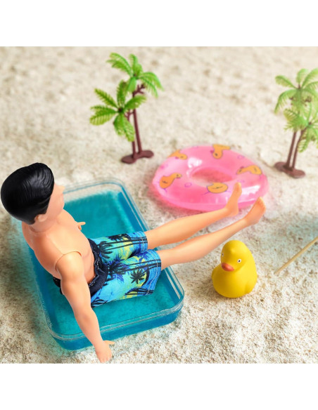 Bencailor 6 Pcs Ropa de Muñeca Pantalones Cortos Playa