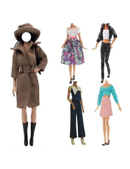 Ropa para muñeca Lance Home 5 conjuntos primavera 29 cm Ropa para muñeca Lance Home 5 conjuntos primavera 29 cm