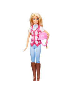 Muñeca Barbie Malibu Mattel con atuendo de montar y casco