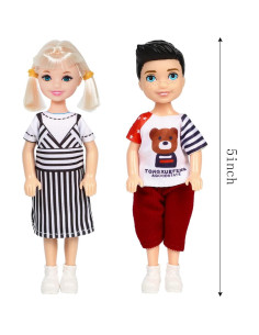 Muñecas Mini ONEST 12.7 cm con Ropa y Accesorios 2