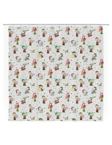 Cortina de Ducha Peanuts Franco 182x182 cm Navidad
