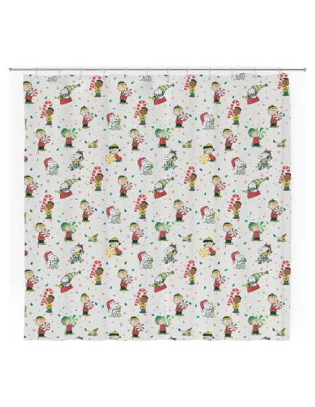Cortina de Ducha Peanuts Franco 182x182 cm Navidad