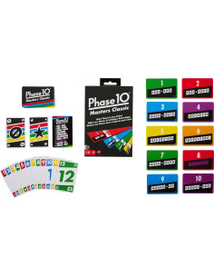 Juego de cartas Phase 10 Masters Mattel para 2 a 6 jugadores 2