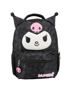 Mochila Kuromi Hello Kitty 16" 3D Escolar Niñas Negra