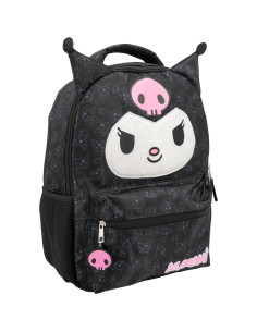 Mochila Kuromi Hello Kitty 16" 3D Escolar Niñas Negra 2