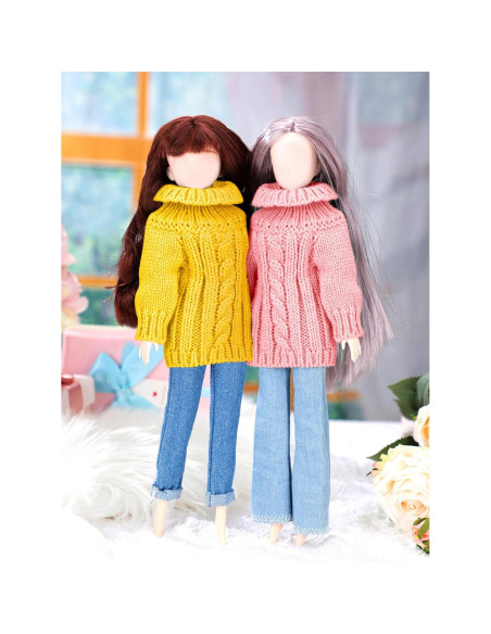 Conjunto Ropa para Muñecas Bencailor 8 Piezas Algodón