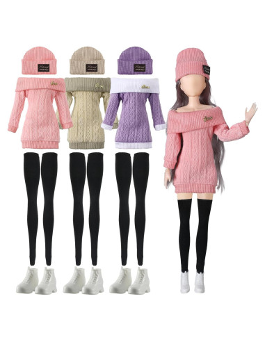 Set de Ropa para Muñeca Geyoga 12 Piezas 30 cm