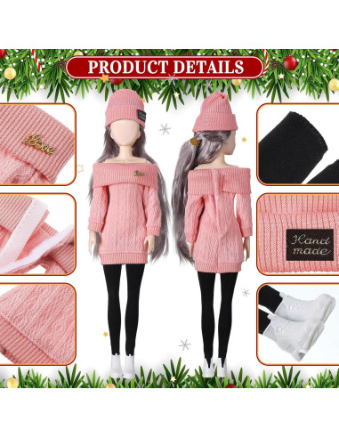 Set de Ropa para Muñeca Geyoga 12 Piezas 30 cm